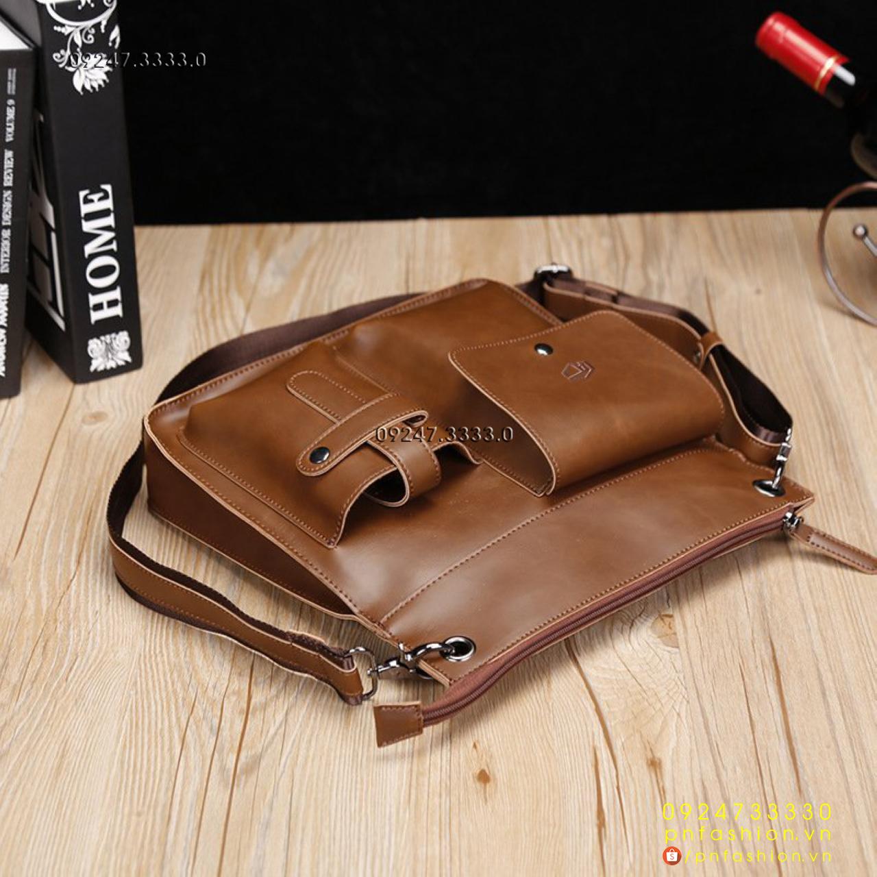 Túi đeo chéo nam cao cấp da thật - PN218250