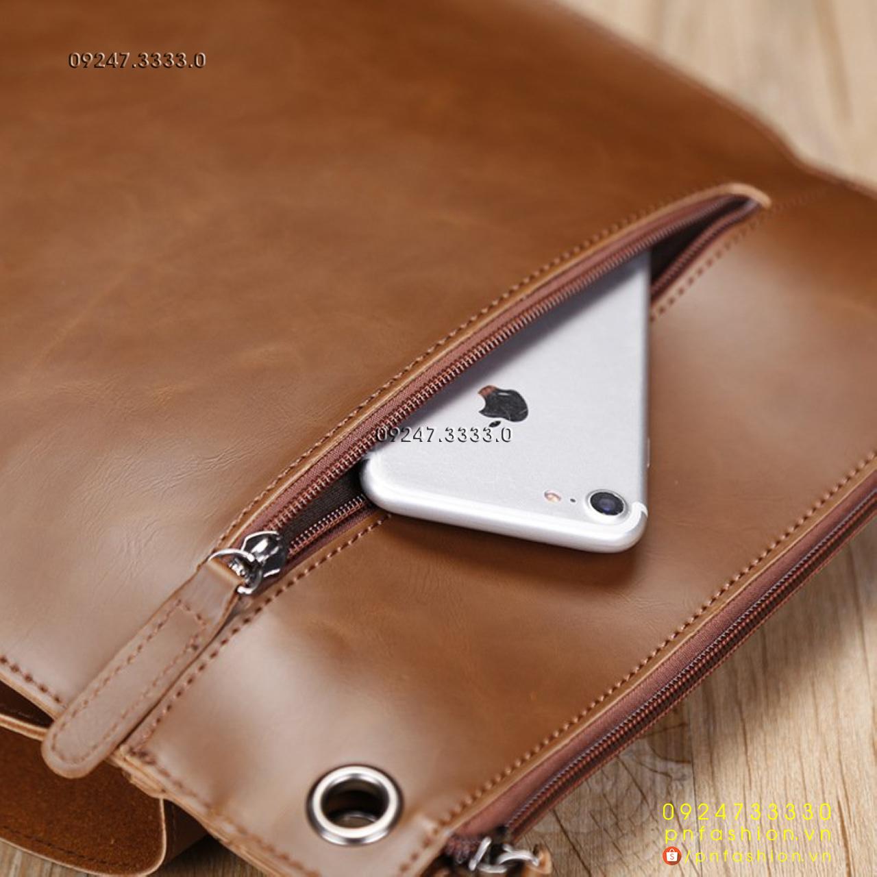 Túi đeo chéo nam cao cấp da thật - PN218250