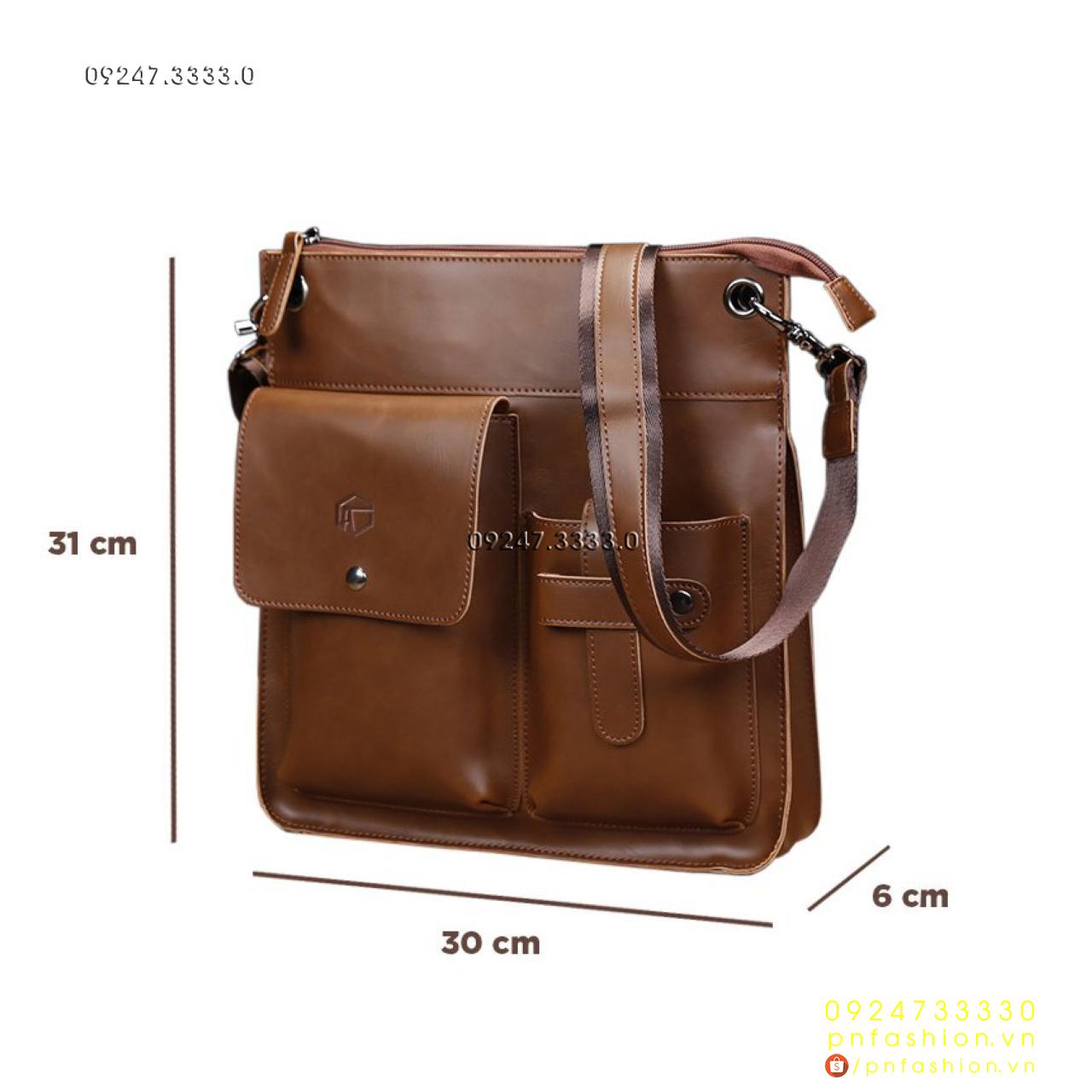 Túi đeo chéo nam cao cấp da thật - PN218250