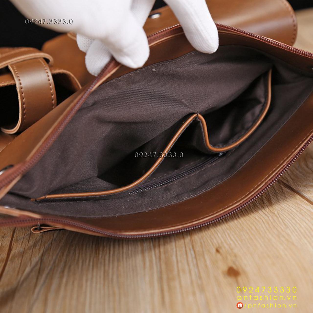 Túi đeo chéo nam cao cấp da thật - PN218250