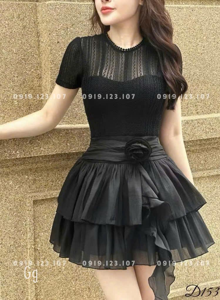 Váy ren 2 màu sỉ 115k tách 5b 120k chất ren đẹp cao cấp - SBT748