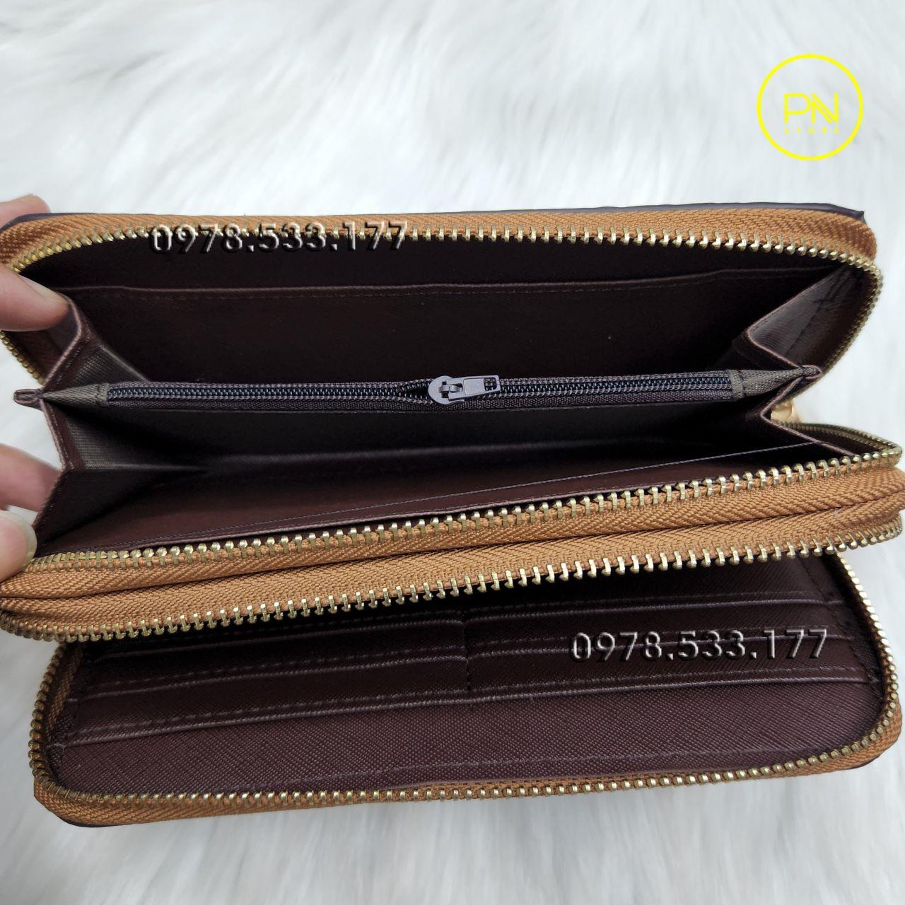 Ví cầm tay nữ giả vân cá sấu đẹp - PN724