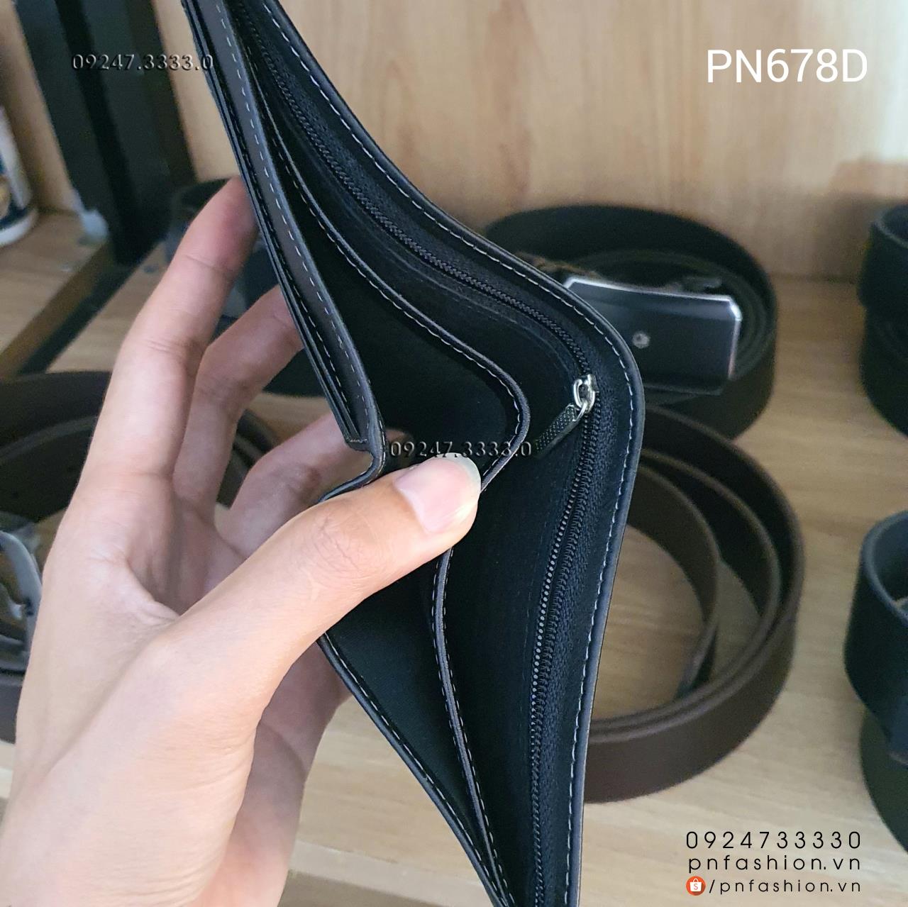 Ví nam ngang da bò cao cấp - PN678D