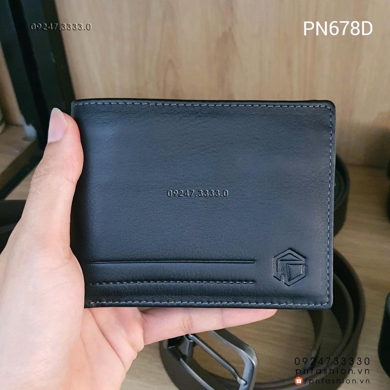 Ví nam ngang da bò cao cấp - PN678D