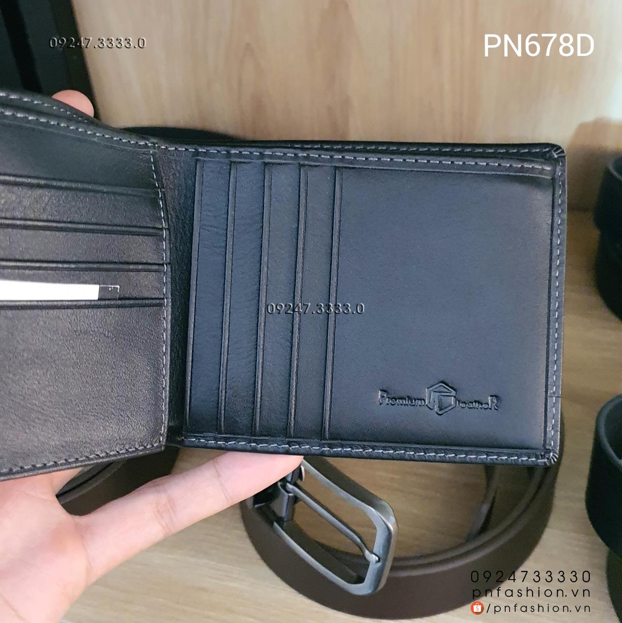 Ví nam ngang da bò cao cấp - PN678D