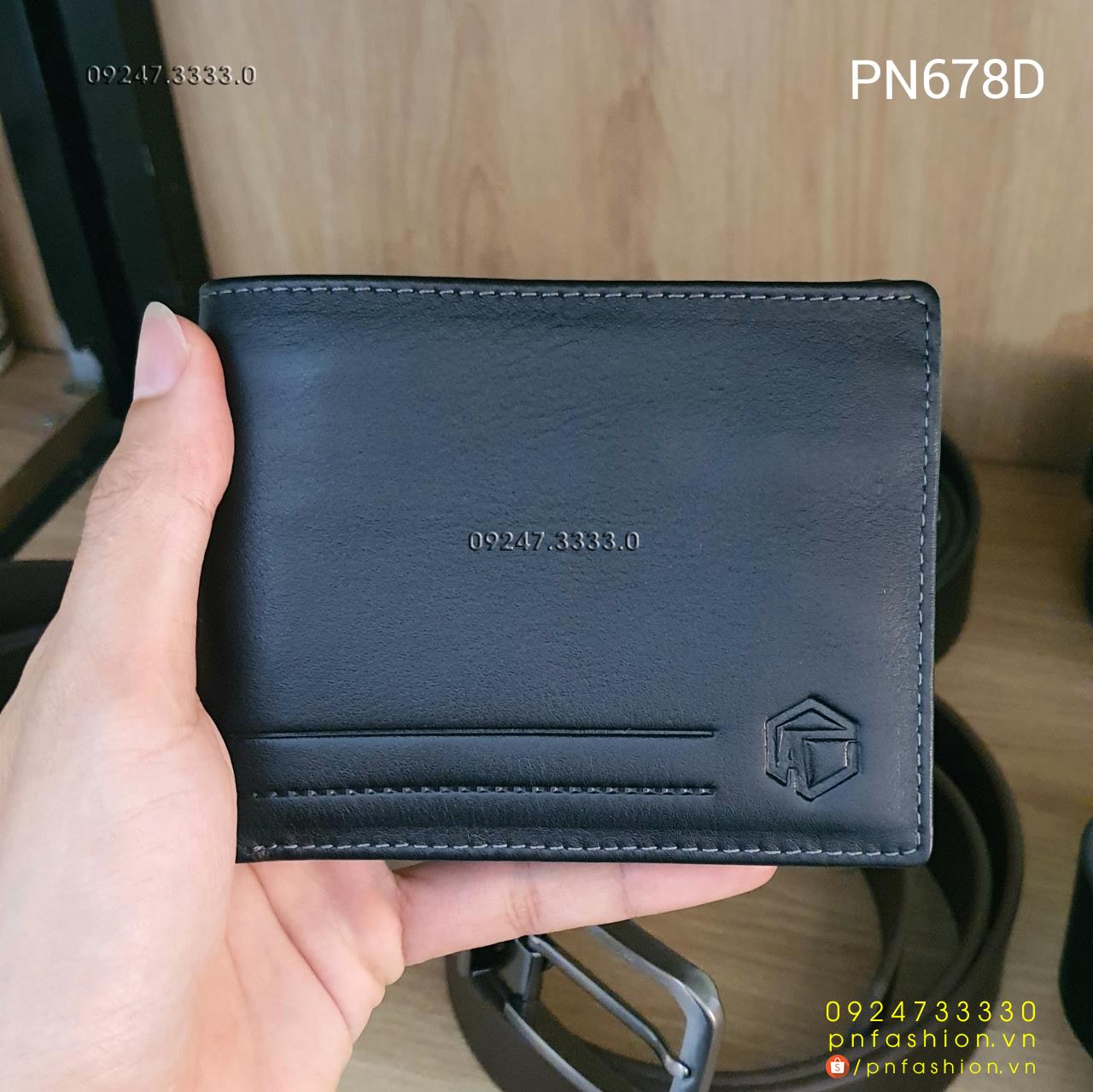 Ví nam ngang da bò cao cấp - PN678D